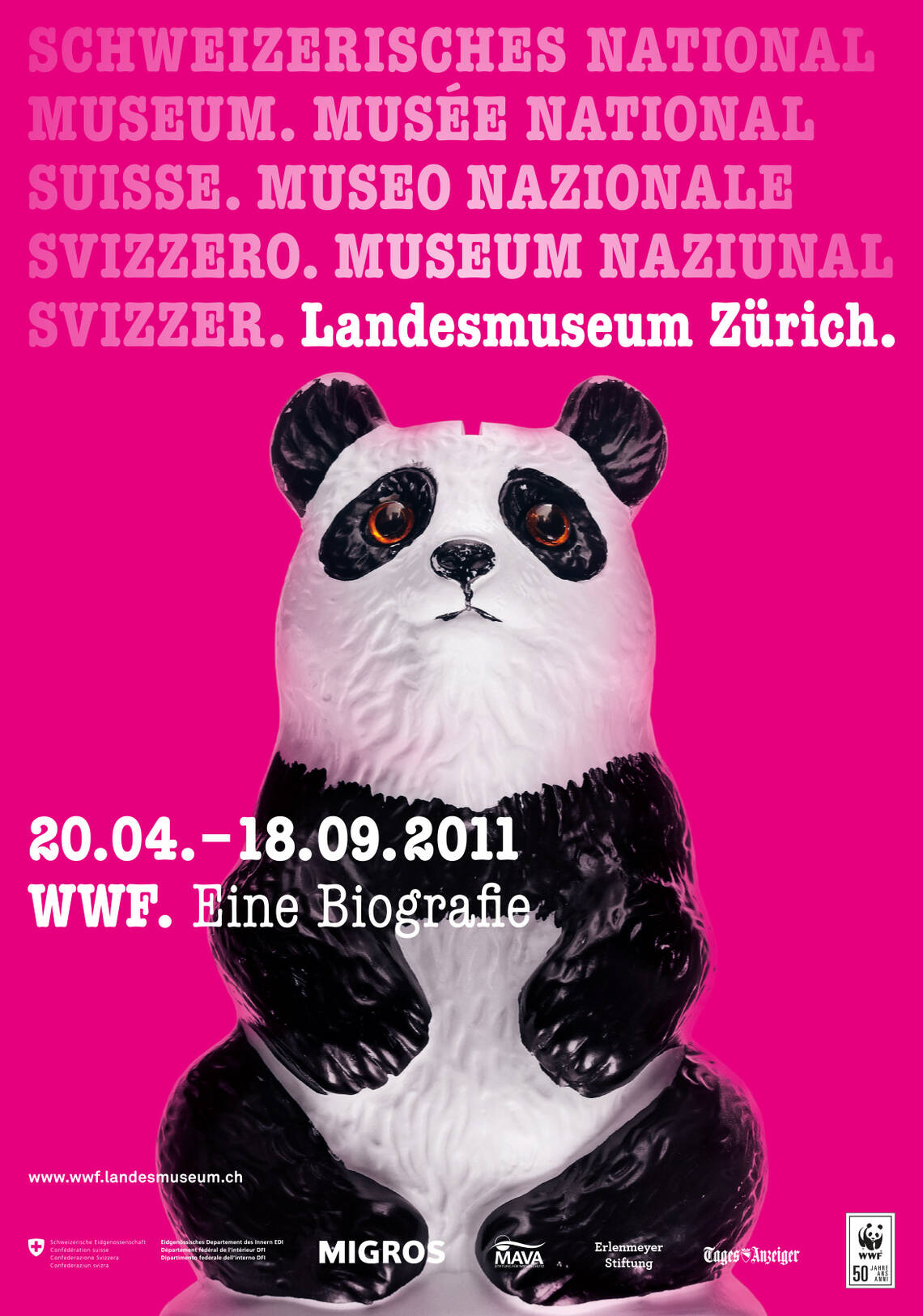 Plakat der Ausstellung "WWF"