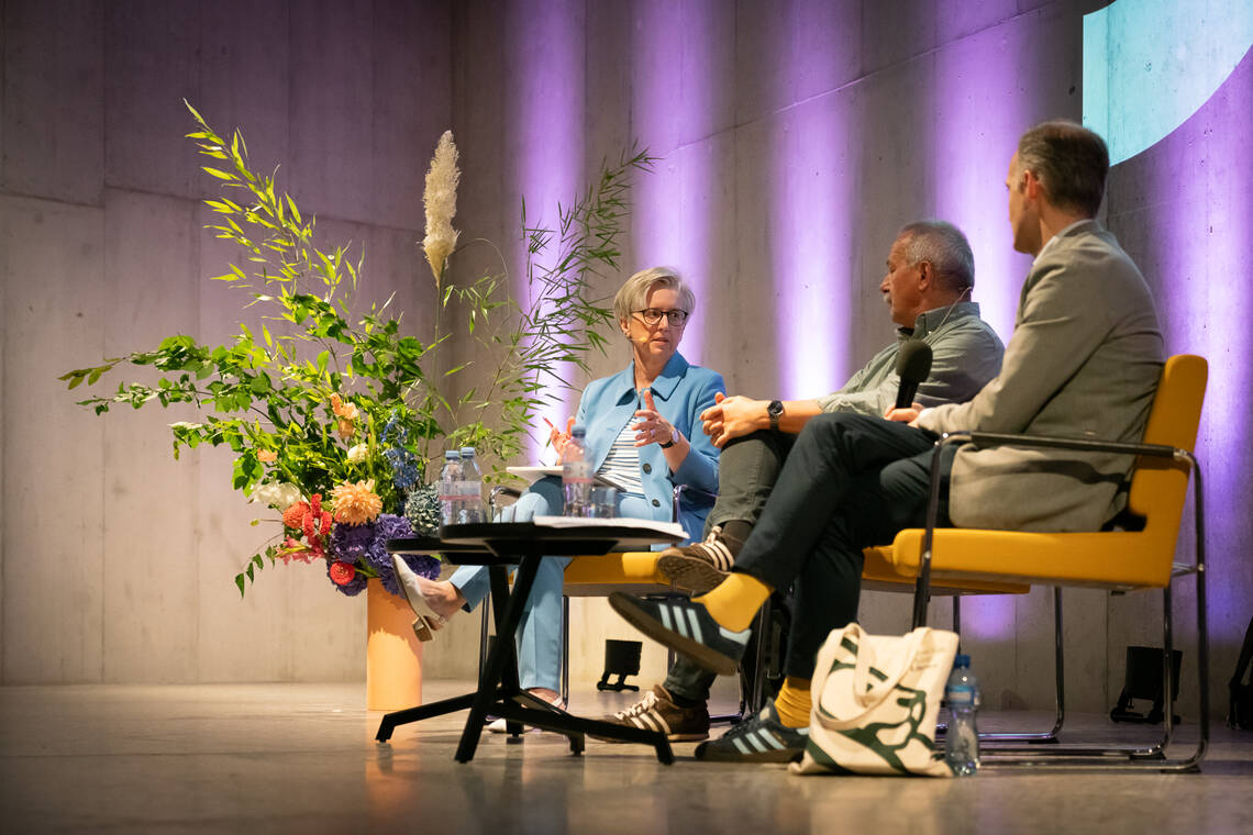 Die Macht der Grenze: Wie Staaten filtern | Historiker André Holenstein und die Geografin Judith Miggelbrink | Moderation: Andreas Tobler | © Schweizerisches Nationalmuseum